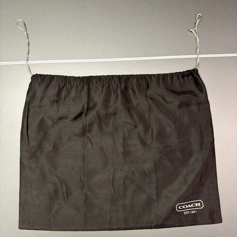 NEW Coach Large Brown Satin Dust‎ Bag Pouch Bag Storage for Bags or Shoes